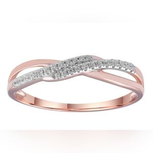 Delysia King Style Zinc Alloy Synthetic Cubic Zirconia Twist Ring 5.5cm